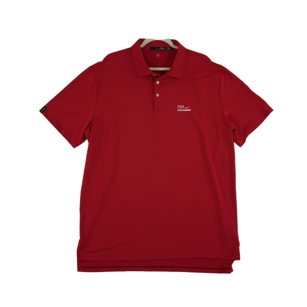 RLX Ralph Lauren Polo Shirt Men's Size XL Red RSM Classic Embroidered Golf